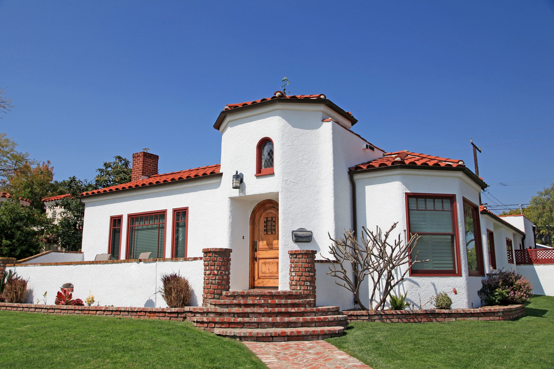 Suburban house on a sunny day